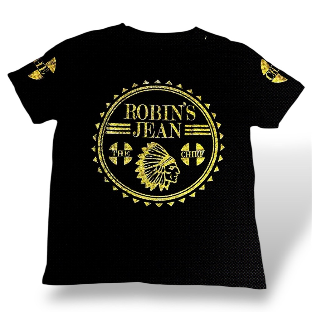 Robin's Tee in Black w/ Gold glitter Accents